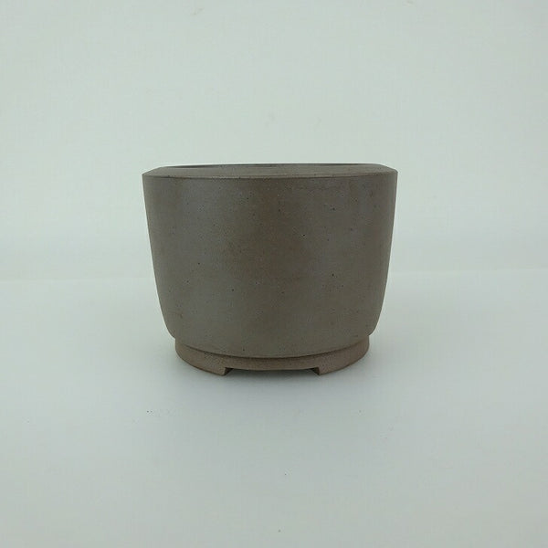 中古 盆栽鉢 常滑 英明 小鉢 長辺 約7.9cm 丸鉢 泥物  中古鉢 j1199281765