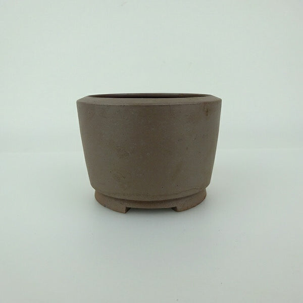 中古 盆栽鉢 常滑 英明 小鉢 長辺 約7.8cm 丸鉢 泥物  中古鉢 s1199282963