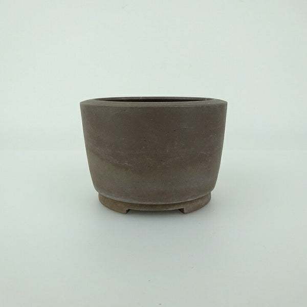 中古 盆栽鉢 常滑 英明 小鉢 長辺 約7.9cm 丸鉢 泥物  中古鉢 c1199278706
