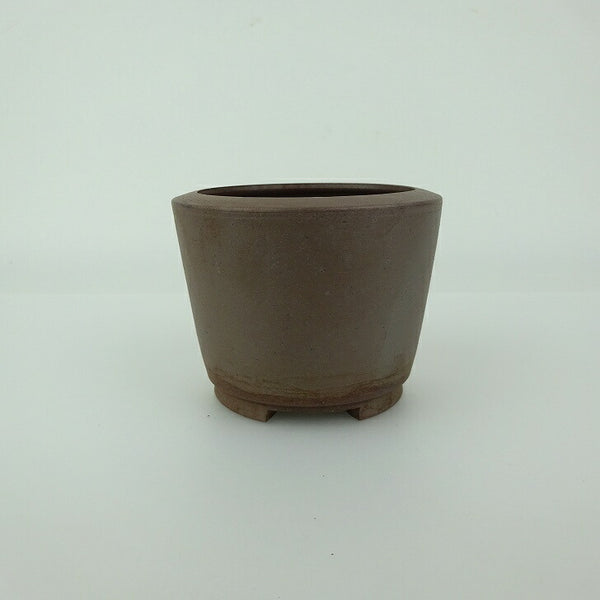 中古 盆栽鉢 常滑 英明 小鉢 長辺 約7.8cm 丸鉢 泥物  中古鉢 w1199278613