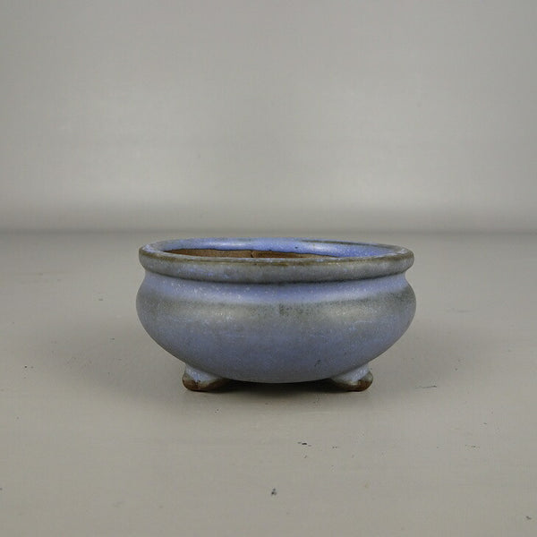 中古盆栽鉢 陶翠 小鉢 長辺 約 7.2cm 丸鉢 外縁 釉薬  中古鉢 1199267546