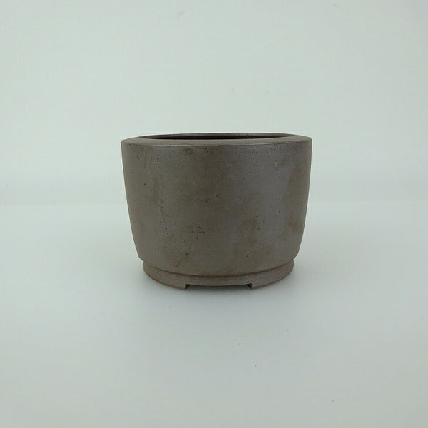 中古 盆栽鉢 常滑 英明 小鉢 長辺 約7.8cm 丸鉢 泥物  中古鉢 p1199277941