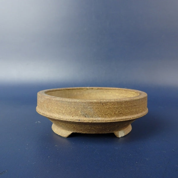 中古 盆栽鉢 青風 小鉢 長辺 約 6.8cm 丸鉢 泥鉢  中古鉢 r1199274861