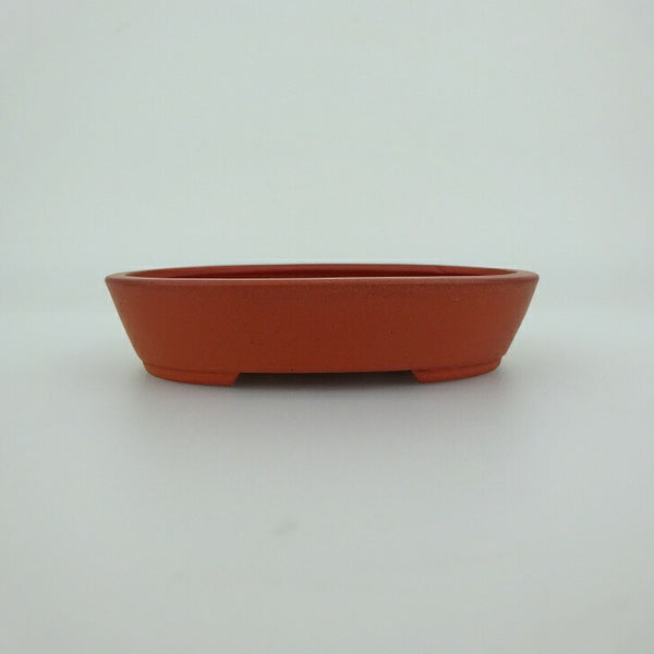 盆栽鉢 青香 小型 長辺 約9.6cm 楕円鉢 泥物 s1200287832