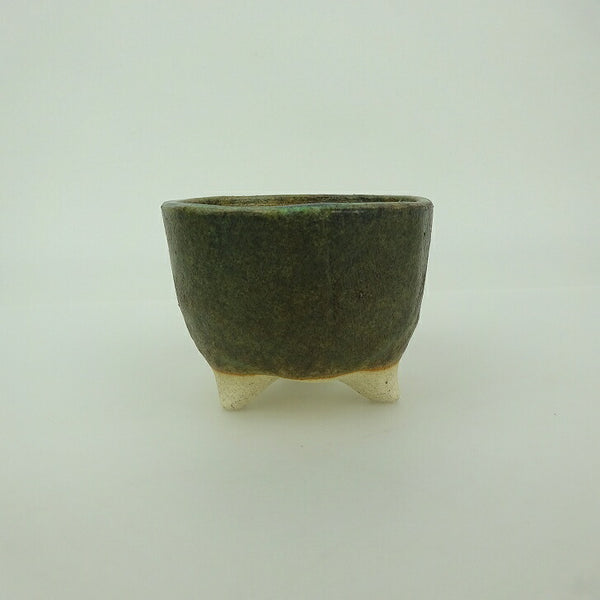 盆栽鉢 ゆうき祥石 小鉢 長辺 約 7.2cm 丸鉢 釉薬  新品 q1200290440