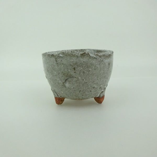 盆栽鉢 信楽焼 小鉢 長辺 約7.7cm 丸鉢 信楽 楽風 鉢 釉薬 鑑賞用 観賞用  新品 1200282070