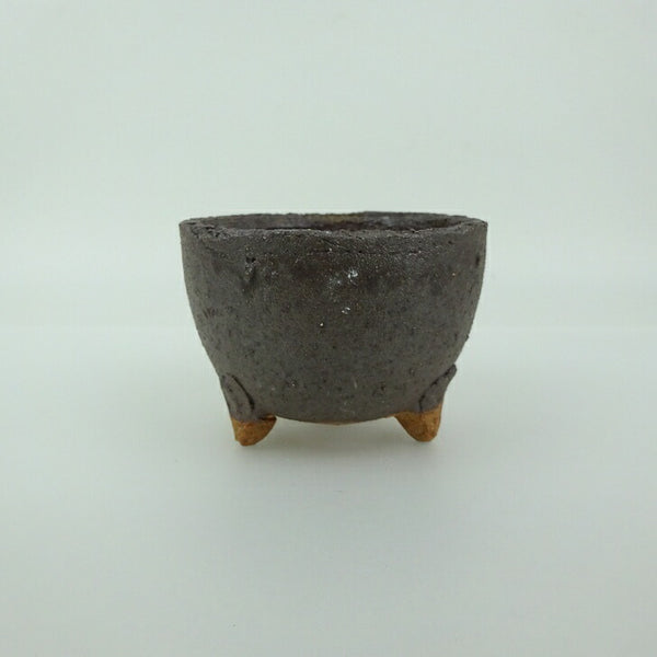 盆栽鉢 信楽焼 小鉢 長辺 約7.5cm 丸鉢 信楽 楽風 鉢 釉薬 鑑賞用 観賞用  新品 t1200289460