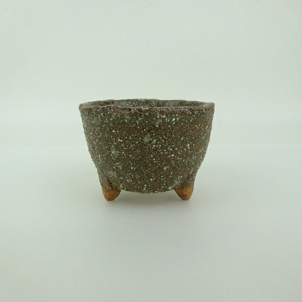 盆栽鉢 信楽焼 小鉢 長辺 約7.8cm 丸鉢 信楽 楽風 鉢 釉薬 鑑賞用 観賞用  新品 n1200287336