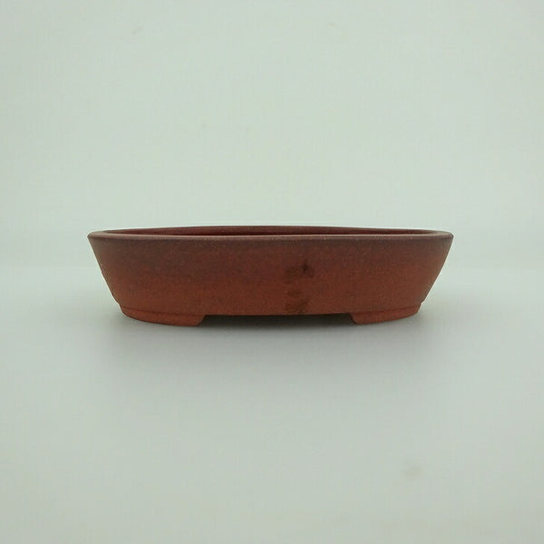 盆栽鉢 青香 小型 長辺 約9.5cm 楕円鉢 泥物 e1200292262