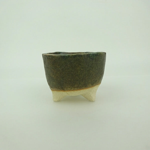 盆栽鉢 ゆうき祥石 小鉢 長辺 約 7.2cm 丸鉢 釉薬  新品 k1200285481