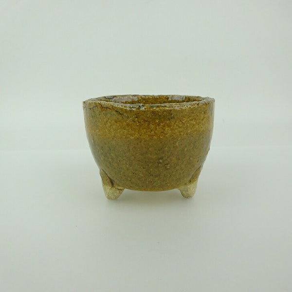 盆栽鉢 信楽焼 小鉢 長辺 約7.5cm 丸鉢 信楽 楽風 鉢 釉薬 鑑賞用 観賞用  新品 g1200293937