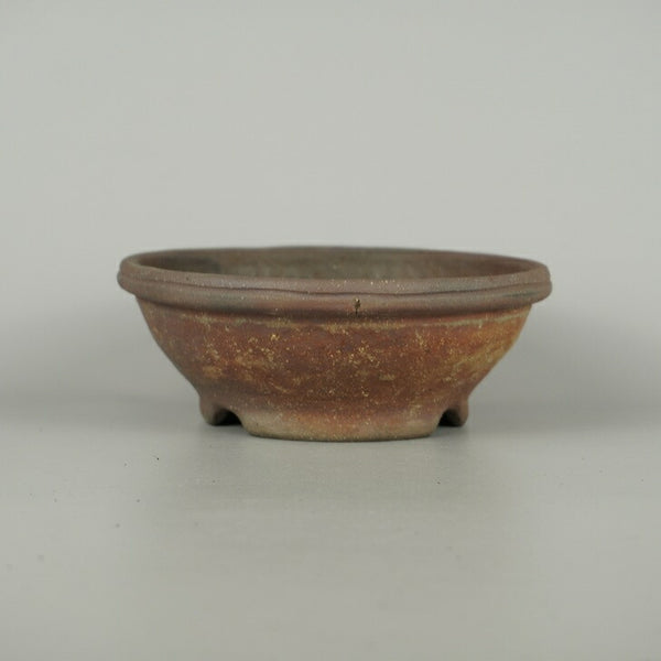 盆栽鉢 文山 越前文山 小型 長辺 約 16cm 鯖江園芸 丸鉢 縁付 泥物 k1200644216