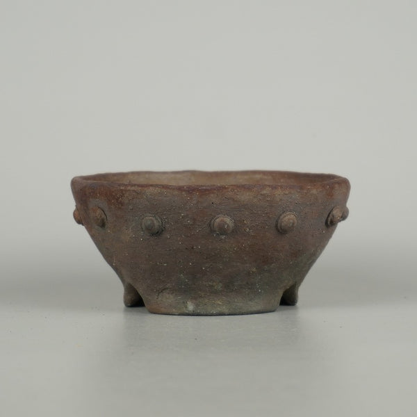 盆栽鉢 文山 越前文山 小型 長辺 約 11.2cm 鯖江園芸 丸鉢 鋲打 泥物 g1200653662