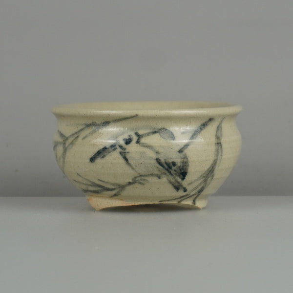 盆栽鉢 是好 矩 小鉢 長辺 約 6.8cm 丸鉢 鳥 とり トリ 植物 鑑賞 観賞用  新品 u1200663391