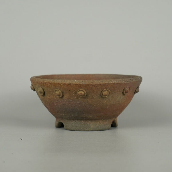 盆栽鉢 文山 越前文山 小型 長辺 約 13.7cm 鯖江園芸 丸鉢 鋲打 泥物 o1200678153