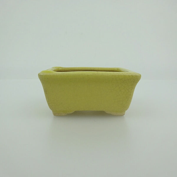 盆栽鉢 青香 小鉢 長辺 約6cm 長方鉢 貫入 縁付 釉薬 c1200782679