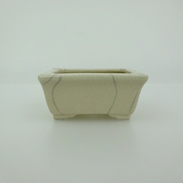 盆栽鉢 青香 小鉢 長辺 約5.9cm 長方鉢 貫入 縁付 釉薬 d1200793390