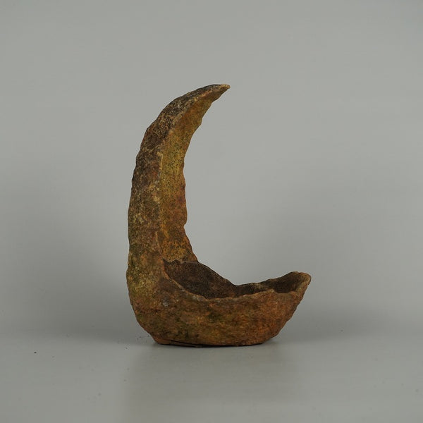 中古 盆栽鉢 鞍馬石 中型 高さ 約 21.5cm くらまいし クラマイシ 穴無  中古鉢 s1201489519