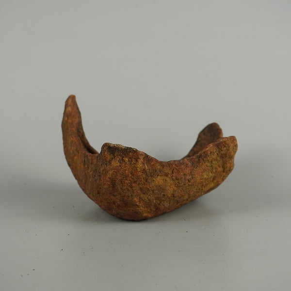 中古 盆栽鉢 鞍馬石 小型 長辺 約 15.3cm くらまいし クラマイシ 穴無  中古鉢 t1201487156