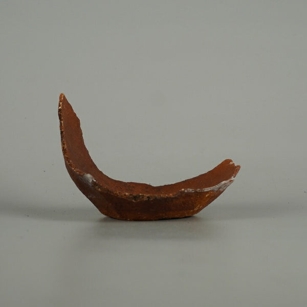 中古 盆栽鉢 落款なし 小型 長辺 約 11.5cm クラマ風鉢 ネリクラマ 穴無 泥物  中古鉢 r1201486403