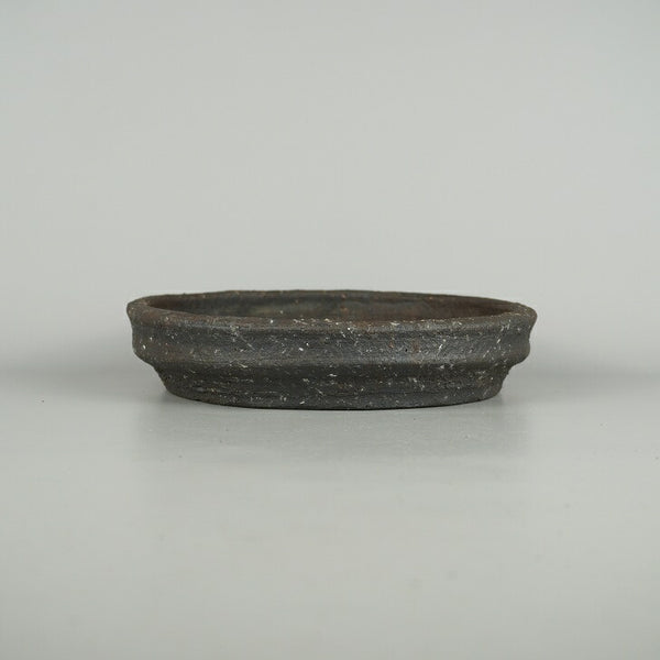 中古盆栽鉢 常滑 礼峰 中型 長辺 約 23cm 丸鉢 泥物  中古鉢 f1201988446