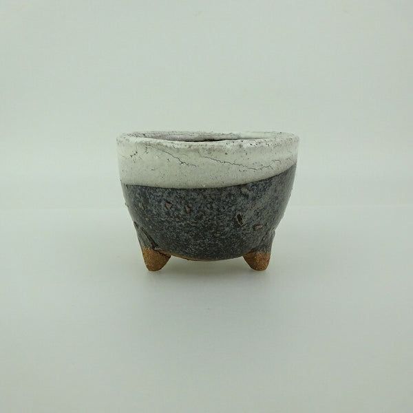 盆栽鉢 信楽焼 小鉢 長辺 約7.5cm 丸鉢 信楽 楽風 鉢 釉薬 観賞用  新品 c1202085936