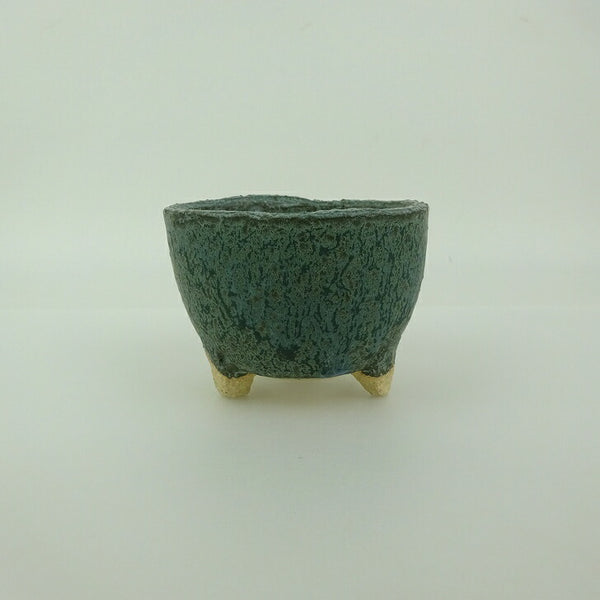 盆栽鉢 信楽焼 小鉢 長辺 約7.6cm 丸鉢 信楽 楽風 鉢 釉薬 観賞用  新品 k1202084087