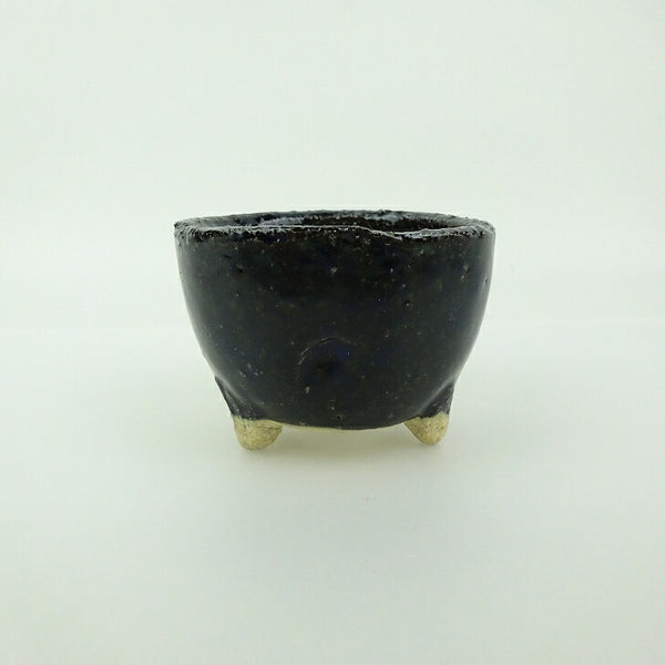 盆栽鉢 信楽焼 小鉢 長辺 約7.7cm 丸鉢 信楽 楽風 鉢 釉薬 観賞用  新品 d1202099918