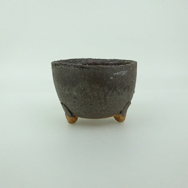 盆栽鉢 信楽焼 小鉢 長辺 約7.5cm 丸鉢 信楽 楽風 鉢 釉薬 観賞用  新品 w1202086973