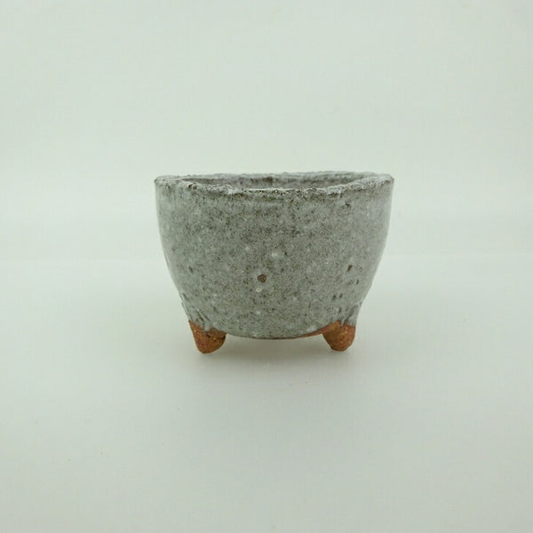盆栽鉢 信楽焼 小鉢 長辺 約7.6cm 丸鉢 信楽 楽風 鉢 釉薬 観賞用  新品 l1202103606