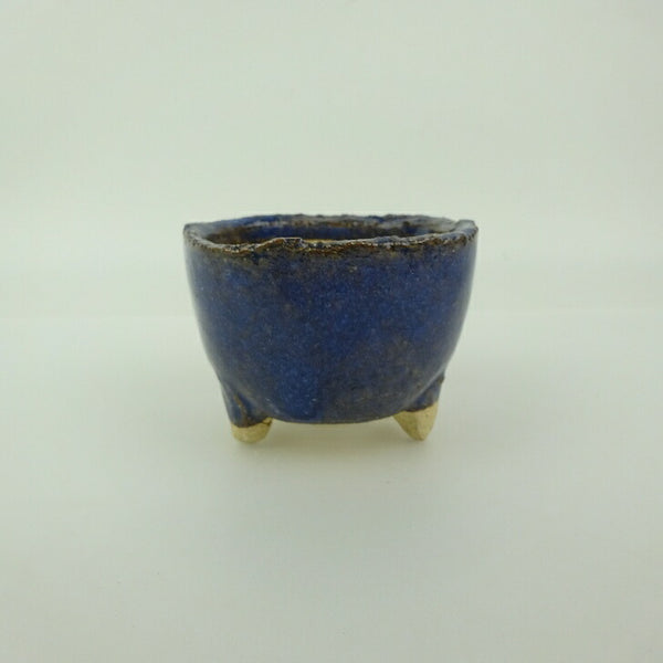 盆栽鉢 信楽焼 小鉢 長辺 約7.3cm 丸鉢 信楽 楽風 鉢 釉薬 観賞用  新品 o1202114859