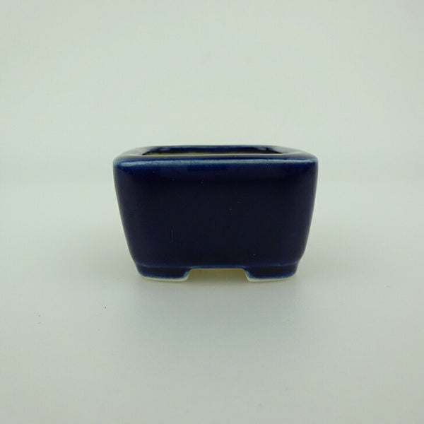 盆栽鉢 青香 豆鉢 長辺 約4.5cm 正方鉢 釉薬 b1202256520