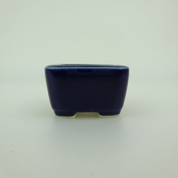 盆栽鉢 青香 豆鉢 長辺 約4.5cm 正方鉢 釉薬 m1202250706