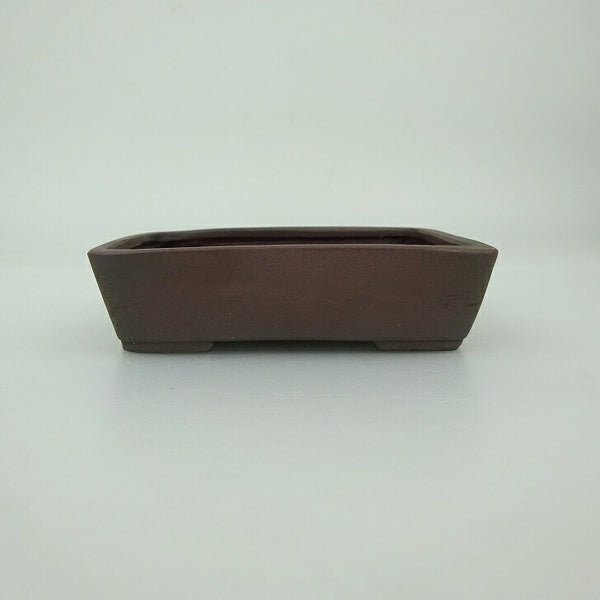 中古 盆栽鉢 青香 小鉢 長辺 約 8.9cm 長方鉢 泥物  中古鉢 m1202363365