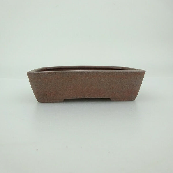 中古 盆栽鉢 青香 小鉢 長辺 約 9.1cm 長方鉢 泥物  中古鉢 l1202362542