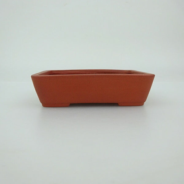 中古 盆栽鉢 青香 小鉢 長辺 約 9.1cm 長方鉢 泥物  中古鉢 q1202364290