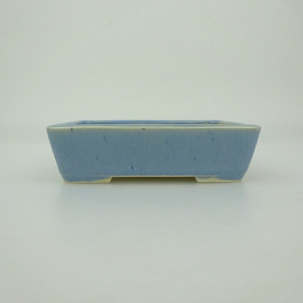 盆栽鉢 青香 小鉢 長辺 約9.4cm 長方鉢 釉薬 n1202686230