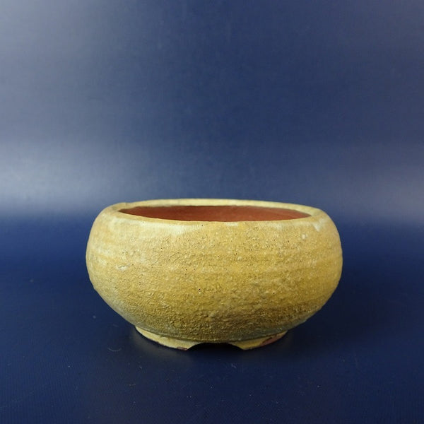 中古 盆栽鉢 青風 小鉢 長辺 約 6.5cm 丸鉢 釉薬  中古鉢 h1203145269