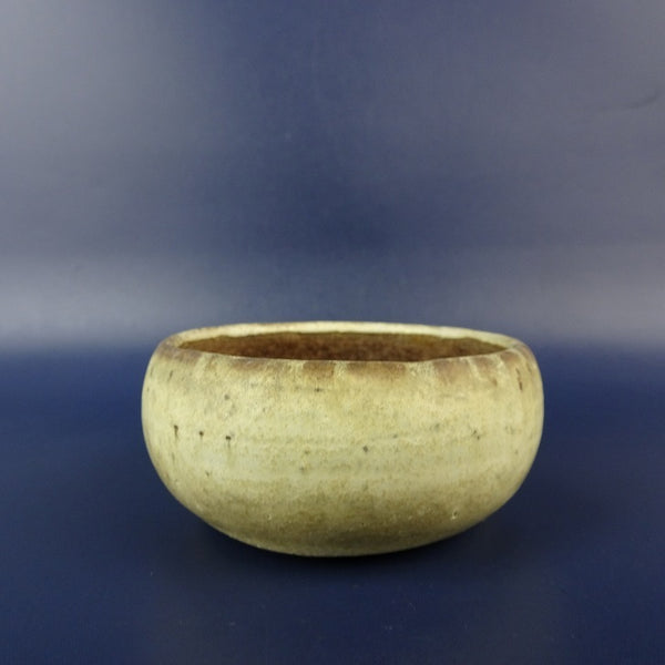 中古 盆栽鉢 青風 小鉢 長辺 約 7.6cm 丸鉢 釉薬  中古鉢 q1203461417