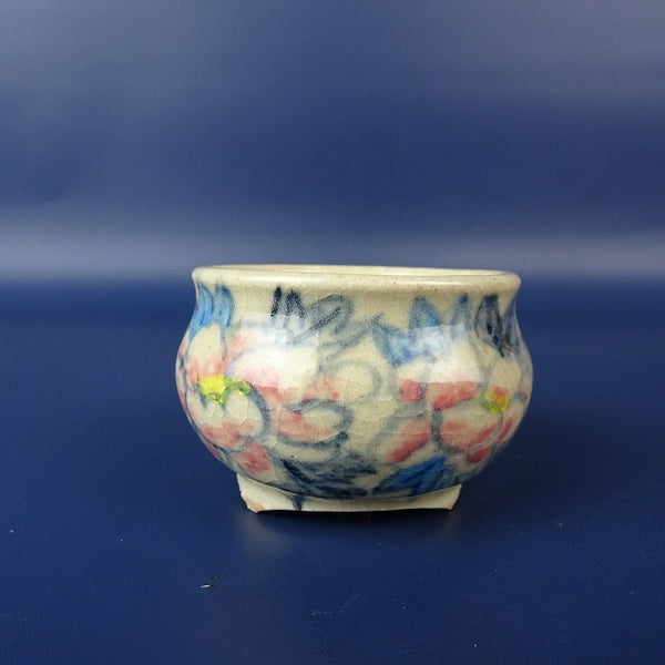 盆栽鉢 是好 矩 小鉢 長辺 約 5.5cm 丸鉢 色絵 花 鑑賞 観賞用  新品 m1206086694