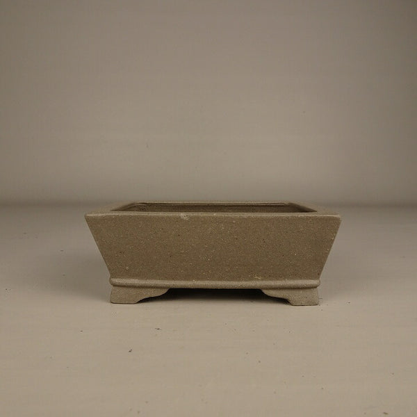 中古 盆栽鉢 常滑 柴勝 小型 長辺 約 10.1cm 長方鉢 下帯 泥物  中古鉢 1207277203