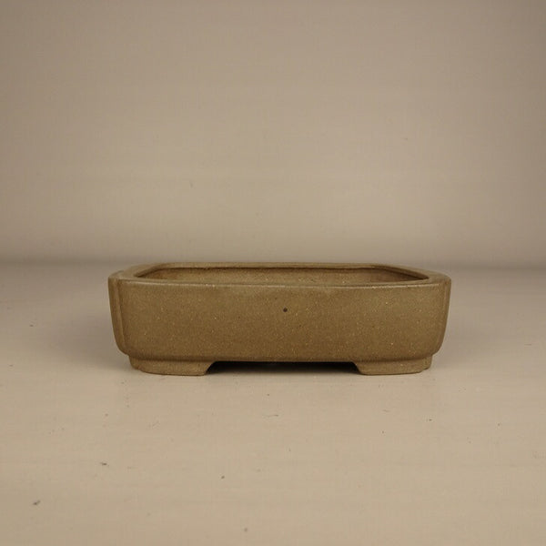 中古 盆栽鉢 常滑 柴勝 小型 長辺 約 12.5cm 長方鉢 隅入 泥物  中古鉢 j1207292326