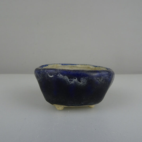 中古盆栽鉢 せい子 小鉢 長辺 約 6cm 丸鉢 釉薬  中古鉢 k1209391040