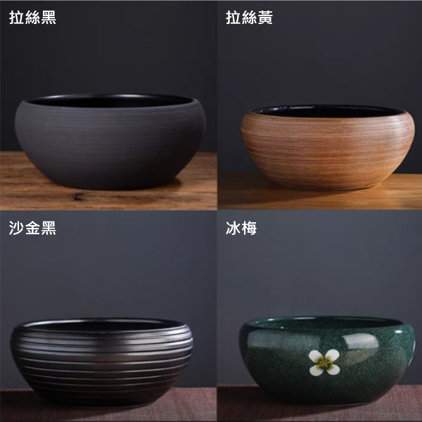 手工陶瓷魚盆及花盆