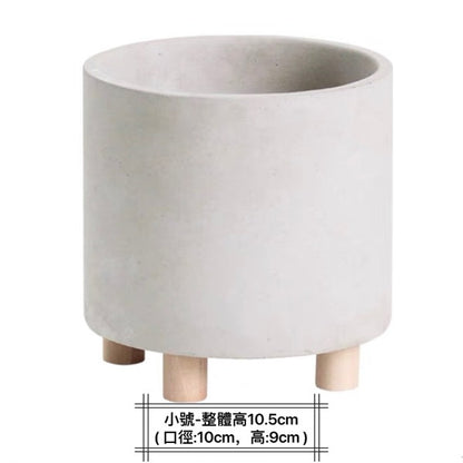 北歐風格創意水泥圓形花盆 Creative Cement Round Flower Pot