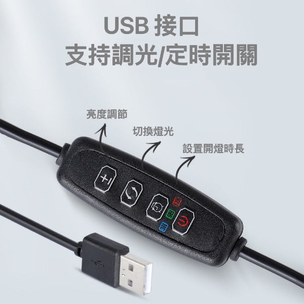 USB接頭全光譜植物專用竹板燈