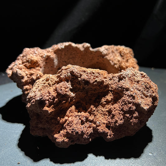 熔岩石造景盆 ( 棕紅色 )Volcanic Rock Bonsai Pot