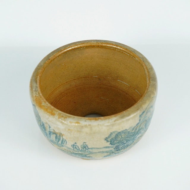 祥石 十二支染付丸鉢