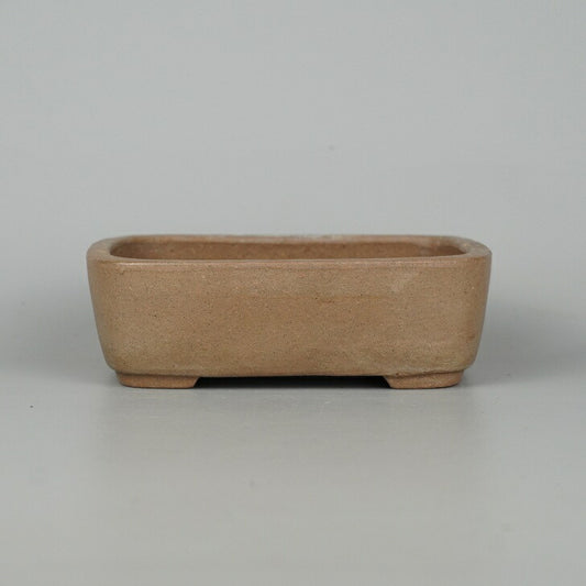 Medieval bonsai bowl Tokoname Lapsang small long bowl about 12.8cm rectangular bowl Fujiao mud medieval bowl